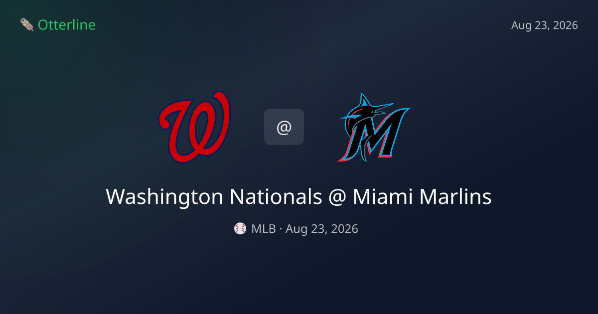 Washington Nationals vs Miami Marlins Prediction: Consensus & Market Context — August 23, 2026