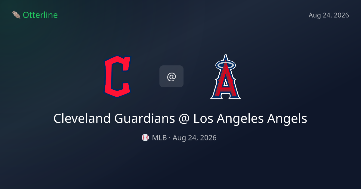 Cleveland Guardians vs Los Angeles Angels Prediction: Consensus & Market Context — August 24, 2026