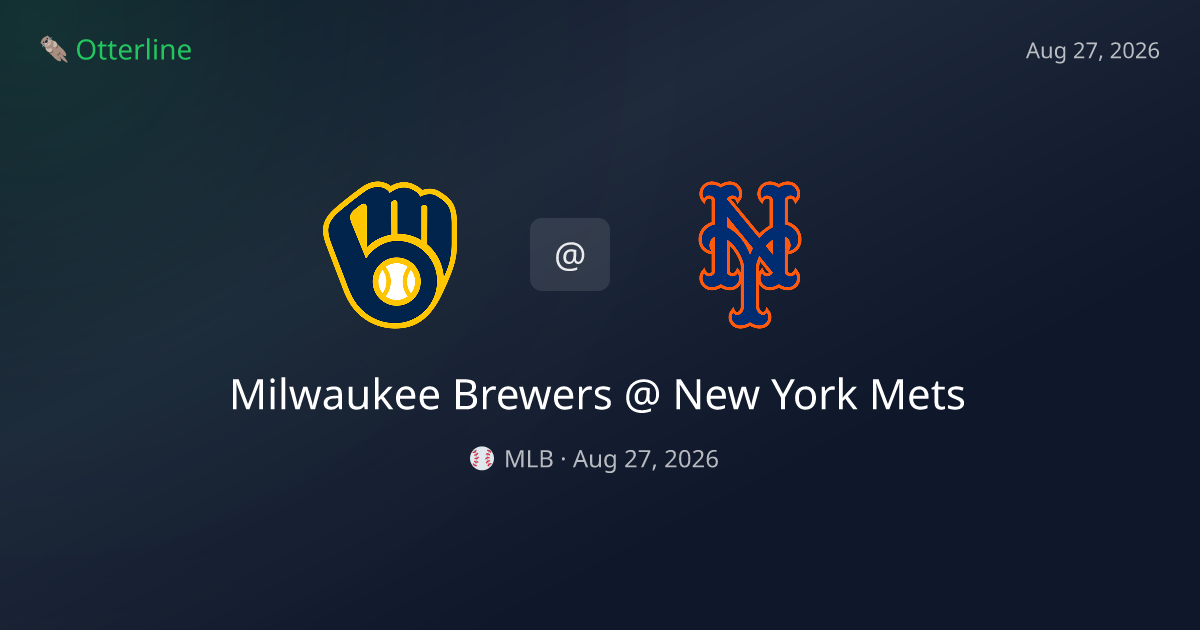 Milwaukee Brewers vs New York Mets Prediction: Consensus & Market Context — August 27, 2026