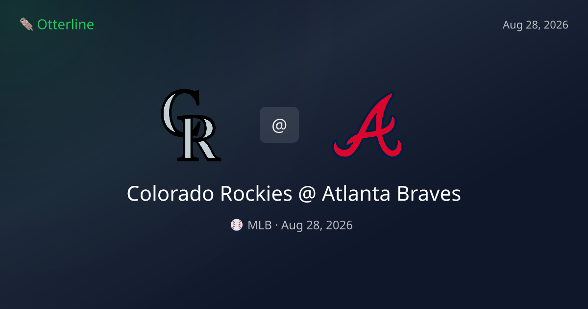 Colorado Rockies vs Atlanta Braves Prediction: Consensus & Market Context — August 28, 2026