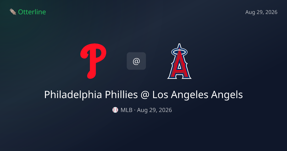 Philadelphia Phillies vs Los Angeles Angels Prediction: Consensus & Market Context — August 29, 2026