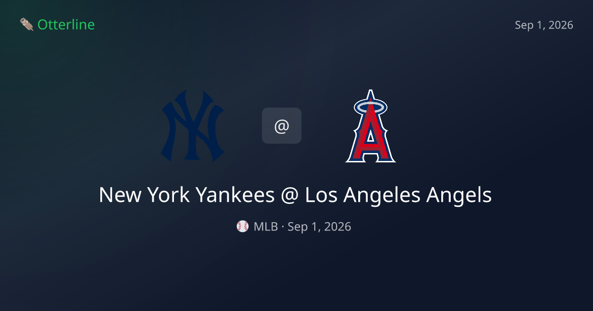 New York Yankees vs Los Angeles Angels Prediction: Consensus & Market Context — September 1, 2026