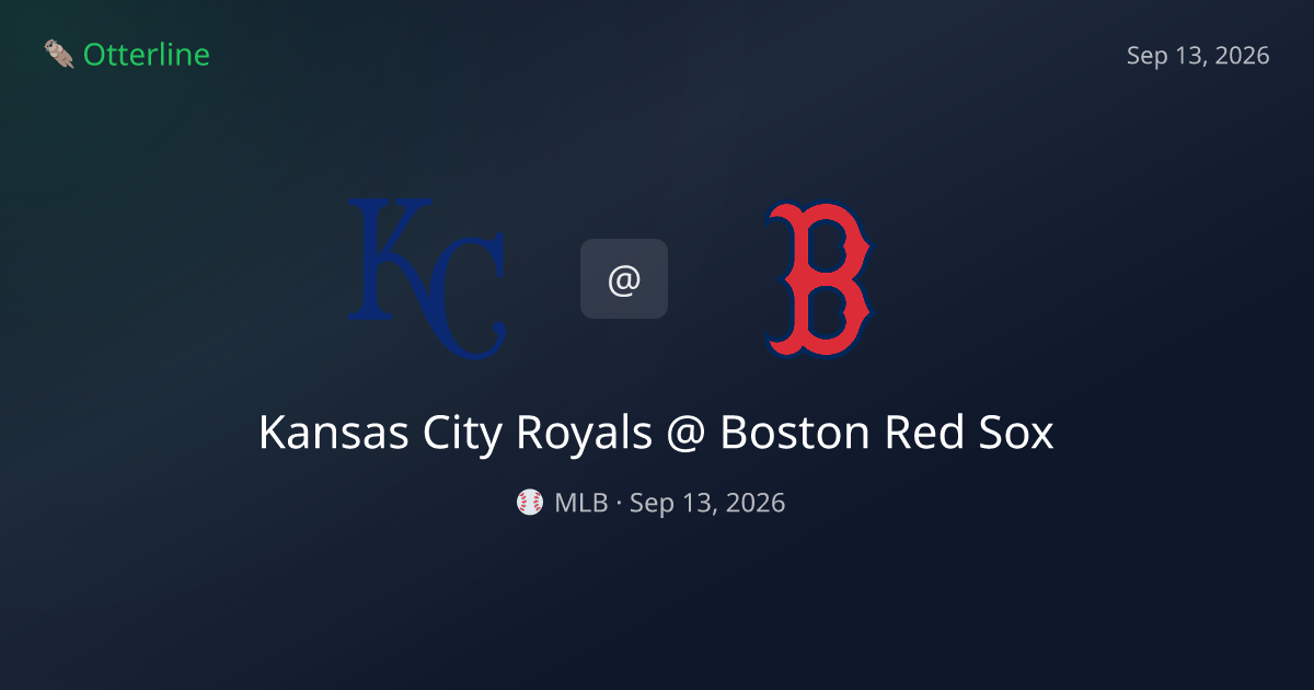 Kansas City Royals vs Boston Red Sox Prediction: Consensus & Market Context — September 13, 2026