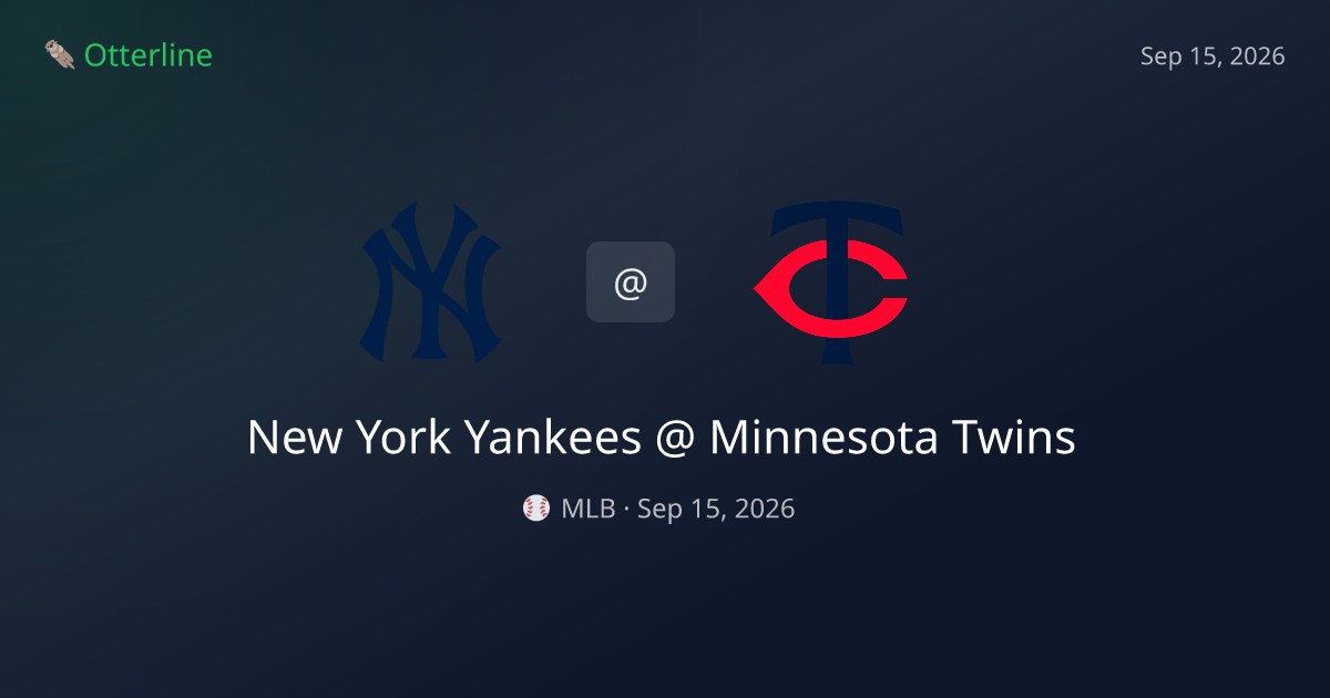 New York Yankees vs Minnesota Twins Prediction: Consensus & Market Context — September 15, 2026