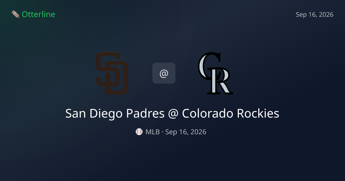 San Diego Padres vs Colorado Rockies Prediction: Consensus & Market Context — September 16, 2026