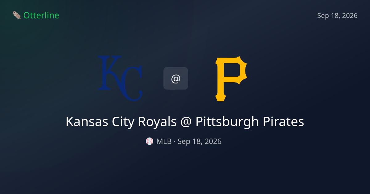Kansas City Royals vs Pittsburgh Pirates Prediction: Consensus & Market Context — September 18, 2026