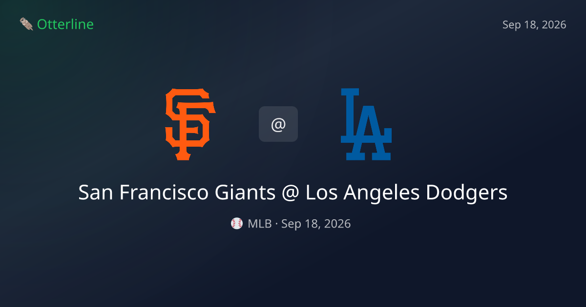 San Francisco Giants vs Los Angeles Dodgers Prediction: Consensus & Market Context — September 18, 2026