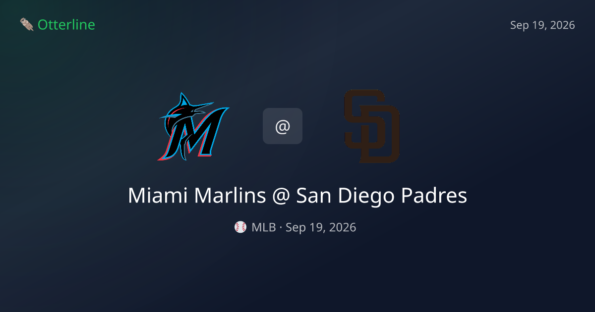 Miami Marlins vs San Diego Padres Prediction: Consensus & Market Context — September 19, 2026