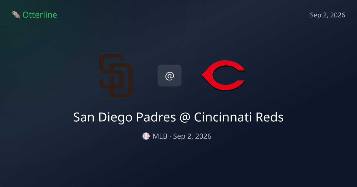 San Diego Padres vs Cincinnati Reds Prediction: Consensus & Market Context — September 2, 2026