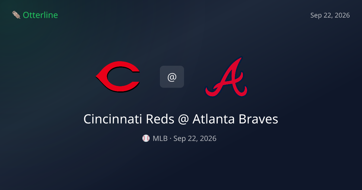 Cincinnati Reds vs Atlanta Braves Prediction: Consensus & Market Context — September 22, 2026