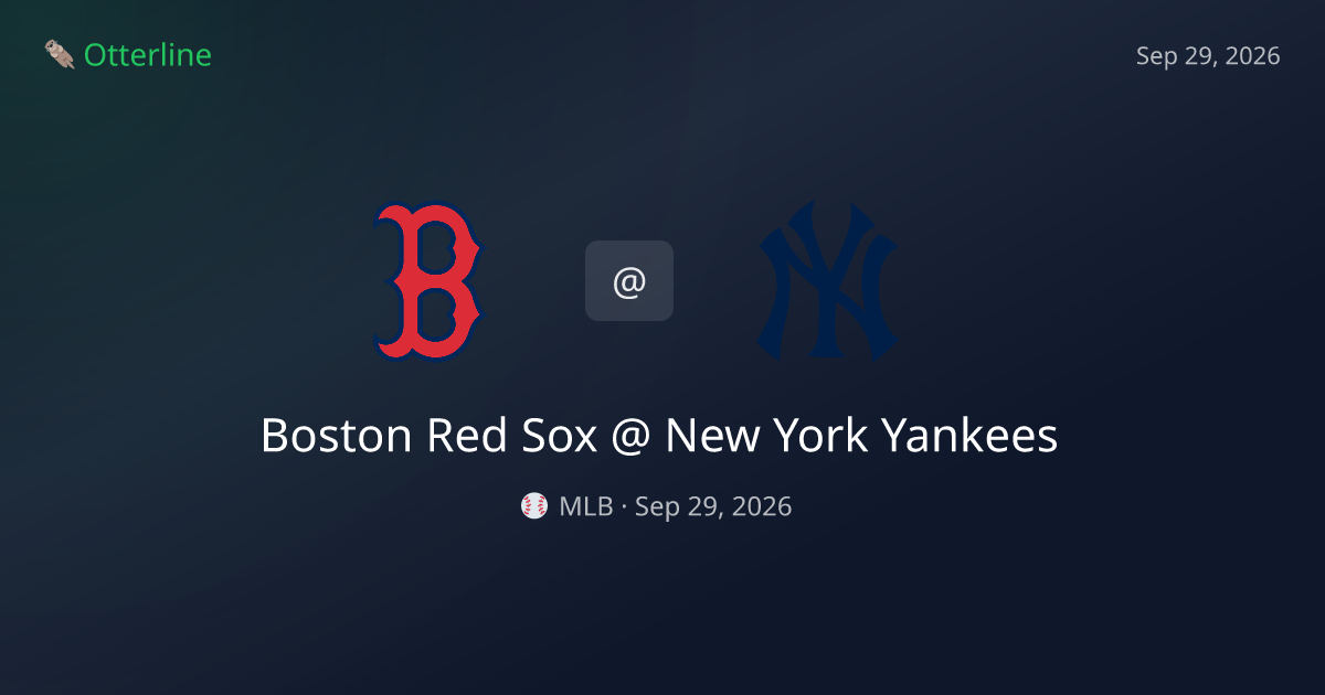 Boston Red Sox vs New York Yankees Prediction: Consensus & Market Context — September 29, 2026