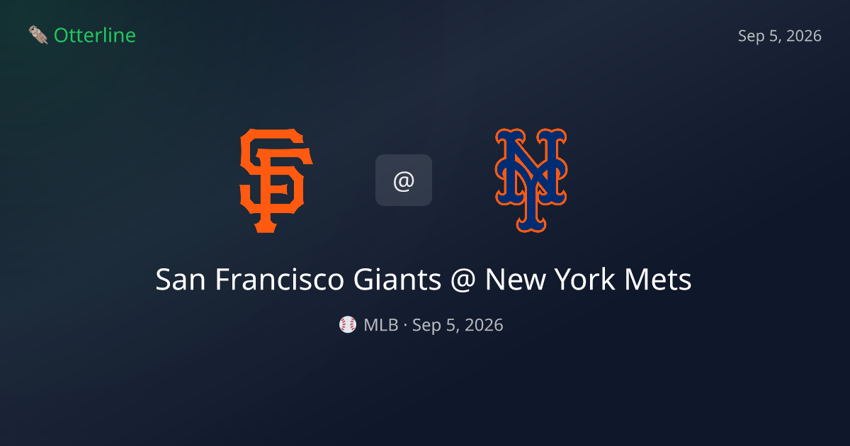 San Francisco Giants vs New York Mets Prediction: Consensus & Market Context — September 5, 2026