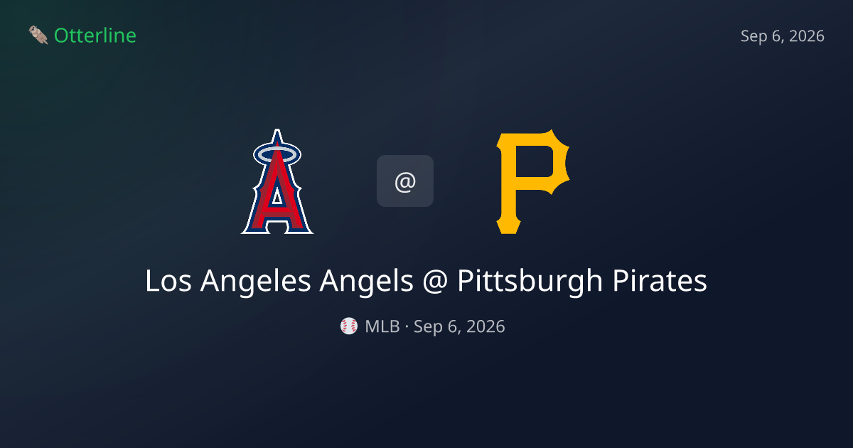 Los Angeles Angels vs Pittsburgh Pirates Prediction: Consensus & Market Context — September 6, 2026
