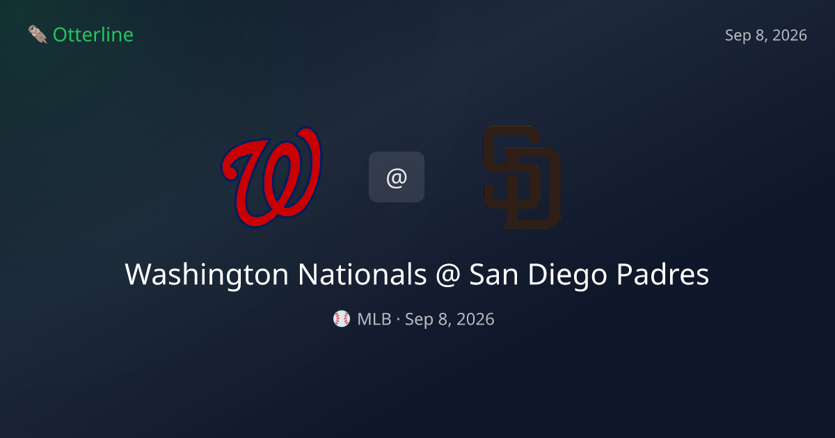 Washington Nationals vs San Diego Padres Prediction: Consensus & Market Context — September 8, 2026