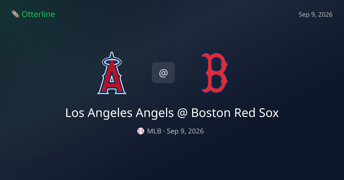 Los Angeles Angels vs Boston Red Sox Prediction: Consensus & Market Context — September 9, 2026