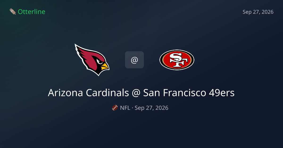 Arizona Cardinals vs San Francisco 49ers Prediction & NFL Pick — September 27, 2026